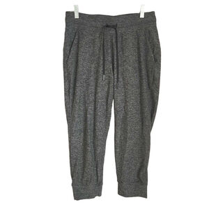 LULULEMON NWOT Ready To Rulu Heathered Gray Crop Track Pants & Joggers Size 8